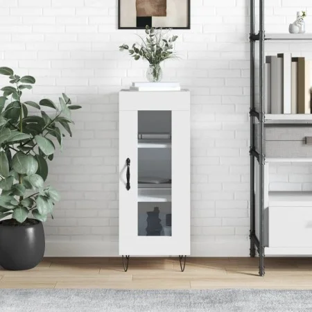 Weißes Sideboard aus Holzwerkstoff, 34,5 x 34 x 90 cm von vidaXL, Sideboards - Ref: Foro24-828788, Preis: 56,87 €, Rabatt: %