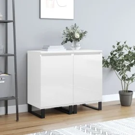 Sideboards 2 pcs glossy white engineered wood 40x35x70 cm by vidaXL, Sideboards - Ref: Foro24-831073, Price: 76,56 €, Discoun...