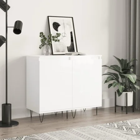 Sideboards 2 Stück glänzend weißes Holzwerkstoff 40x35x70 cm von vidaXL, Sideboards - Ref: Foro24-831057, Preis: 89,37 €, Rab...