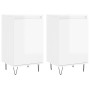 Sideboards 2 pcs glossy white engineered wood 40x35x70 cm by vidaXL, Sideboards - Ref: Foro24-831057, Price: 90,39 €, Discoun...