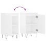 Sideboards 2 pcs glossy white engineered wood 40x35x70 cm by vidaXL, Sideboards - Ref: Foro24-831057, Price: 90,39 €, Discoun...