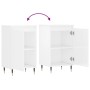 Sideboards 2 pcs glossy white engineered wood 40x35x70 cm by vidaXL, Sideboards - Ref: Foro24-831041, Price: 65,62 €, Discoun...