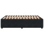 Estructura de cama sin colchón terciopelo negro 160x200 cm