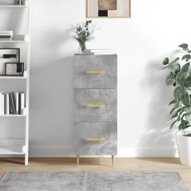 Betongraues Sperrholz-Sideboard 34,5 x 34 x 90 cm von vidaXL, Sideboards - Ref: Foro24-828592, Preis: 67,88 €, Rabatt: %