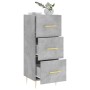 Concrete gray plywood sideboard 34.5x34x90 cm by vidaXL, Sideboards - Ref: Foro24-828592, Price: 68,68 €, Discount: %
