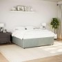 Estructura de cama sin colchón terciopelo gris claro 180x200 cm