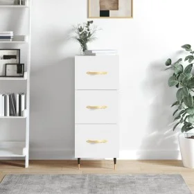 Glossy white plywood sideboard 34.5x34x90 cm by vidaXL, Sideboards - Ref: Foro24-828582, Price: 73,76 €, Discount: %