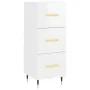 Hochglanzweißes Sperrholz-Sideboard 34,5 x 34 x 90 cm von vidaXL, Sideboards - Ref: Foro24-828582, Preis: 73,64 €, Rabatt: %