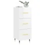 Hochglanzweißes Sperrholz-Sideboard 34,5 x 34 x 90 cm von vidaXL, Sideboards - Ref: Foro24-828582, Preis: 73,64 €, Rabatt: %