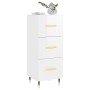 Hochglanzweißes Sperrholz-Sideboard 34,5 x 34 x 90 cm von vidaXL, Sideboards - Ref: Foro24-828582, Preis: 74,57 €, Rabatt: %
