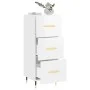 Hochglanzweißes Sperrholz-Sideboard 34,5 x 34 x 90 cm von vidaXL, Sideboards - Ref: Foro24-828582, Preis: 73,64 €, Rabatt: %