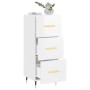 Hochglanzweißes Sperrholz-Sideboard 34,5 x 34 x 90 cm von vidaXL, Sideboards - Ref: Foro24-828582, Preis: 74,57 €, Rabatt: %