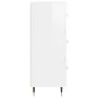 Glossy white plywood sideboard 34.5x34x90 cm by vidaXL, Sideboards - Ref: Foro24-828582, Price: 73,64 €, Discount: %