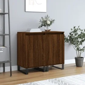 Sideboards 2 Stk. Eichenbraunes Holzwerkstoff 40x35x70 cm von vidaXL, Sideboards - Ref: Foro24-831083, Preis: 71,09 €, Rabatt: %