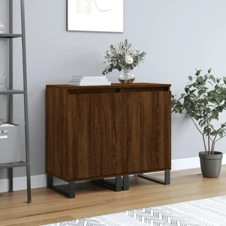 Sideboards 2 pcs oak brown engineered wood 40x35x70 cm by vidaXL, Sideboards - Ref: Foro24-831083, Price: 71,09 €, Discount: %