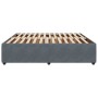 Estructura de cama sin colchón terciopelo gris oscuro 180x200cm