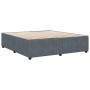 Estructura de cama sin colchón terciopelo gris oscuro 180x200cm