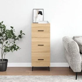 Sideboard aus Sonoma-Eichensperrholz, 34,5 x 34 x 90 cm von vidaXL, Sideboards - Ref: Foro24-828623, Preis: 71,60 €, Rabatt: %