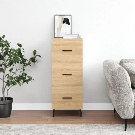 Sideboard aus Sonoma-Eichensperrholz, 34,5 x 34 x 90 cm von vidaXL, Sideboards - Ref: Foro24-828623, Preis: 71,60 €, Rabatt: %