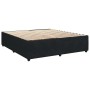 Estructura de cama sin colchón terciopelo negro 180x200 cm