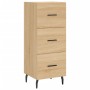 Sideboard aus Sonoma-Eichensperrholz, 34,5 x 34 x 90 cm von vidaXL, Sideboards - Ref: Foro24-828623, Preis: 72,43 €, Rabatt: %