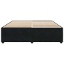 Estructura de cama sin colchón terciopelo negro 180x200 cm