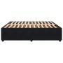 Estructura de cama sin colchón terciopelo negro 180x200 cm