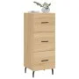 Sideboard aus Sonoma-Eichensperrholz, 34,5 x 34 x 90 cm von vidaXL, Sideboards - Ref: Foro24-828623, Preis: 71,60 €, Rabatt: %