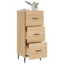 Sideboard aus Sonoma-Eichensperrholz, 34,5 x 34 x 90 cm von vidaXL, Sideboards - Ref: Foro24-828623, Preis: 72,43 €, Rabatt: %