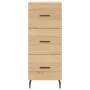 Sideboard aus Sonoma-Eichensperrholz, 34,5 x 34 x 90 cm von vidaXL, Sideboards - Ref: Foro24-828623, Preis: 72,43 €, Rabatt: %