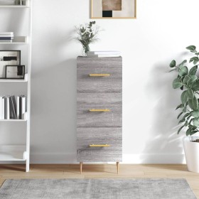 Sonoma gray engineered wood sideboard 34.5x34x90 cm by vidaXL, Sideboards - Ref: Foro24-828594, Price: 70,92 €, Discount: %
