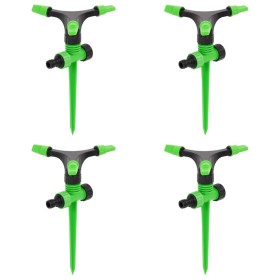 Aspersores giratorios 4 uds verde negro 16x13,5x25,5 cm ABS&PP