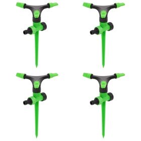 Aspersores giratorios 4 uds verde negro 16x13,5x25,5 cm ABS&PP