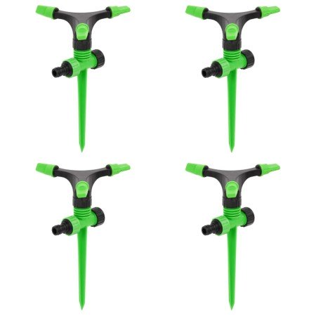 Aspersores giratorios 4 uds verde negro 16x13,5x25,5 cm ABS&PP