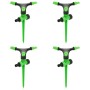Aspersores giratorios 4 uds verde negro 16x13,5x25,5 cm ABS&PP