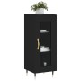 Aparador de madera contrachapada negro 34,5x34x90 cm de vidaXL, Aparadores - Ref: Foro24-828773, Precio: 58,47 €, Descuento: %