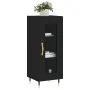 Aparador de madera contrachapada negro 34,5x34x90 cm de vidaXL, Aparadores - Ref: Foro24-828773, Precio: 57,81 €, Descuento: %