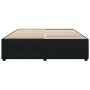 Estructura cama sin colchón terciopelo negro 200x200 cm