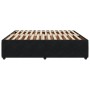 Estructura cama sin colchón terciopelo negro 200x200 cm