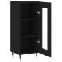 Aparador de madera contrachapada negro 34,5x34x90 cm de vidaXL, Aparadores - Ref: Foro24-828773, Precio: 58,47 €, Descuento: %