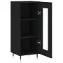 Aparador de madera contrachapada negro 34,5x34x90 cm de vidaXL, Aparadores - Ref: Foro24-828773, Precio: 57,81 €, Descuento: %