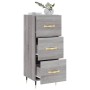 Sonoma gray engineered wood sideboard 34.5x34x90 cm by vidaXL, Sideboards - Ref: Foro24-828586, Price: 70,18 €, Discount: %