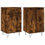 Sideboards 2 Stück, Holzwerkstoff, geräucherte Eiche, 40 x 35 x 70 cm von vidaXL, Sideboards - Ref: Foro24-831063, Preis: 61,...