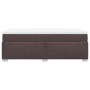 Cama box spring con colchón tela marrón oscuro 80x200 cm en Camas y somieres | Comprar online en Foro24