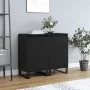 Sideboards 2 pcs black engineered wood 40x35x70 cm by vidaXL, Sideboards - Ref: Foro24-831071, Price: 74,52 €, Discount: %