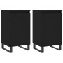 Aparadores 2 uds madera de ingeniería negro 40x35x70 cm de vidaXL, Aparadores - Ref: Foro24-831071, Precio: 75,10 €