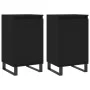 Sideboards 2 pcs black engineered wood 40x35x70 cm by vidaXL, Sideboards - Ref: Foro24-831071, Price: 74,52 €, Discount: %