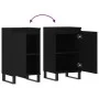 Sideboards 2 pcs black engineered wood 40x35x70 cm by vidaXL, Sideboards - Ref: Foro24-831071, Price: 74,52 €, Discount: %