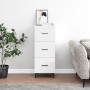 Hochglanzweißes Sperrholz-Sideboard 34,5 x 34 x 90 cm von vidaXL, Sideboards - Ref: Foro24-828622, Preis: 80,07 €, Rabatt: %
