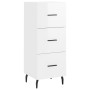 Hochglanzweißes Sperrholz-Sideboard 34,5 x 34 x 90 cm von vidaXL, Sideboards - Ref: Foro24-828622, Preis: 80,07 €, Rabatt: %